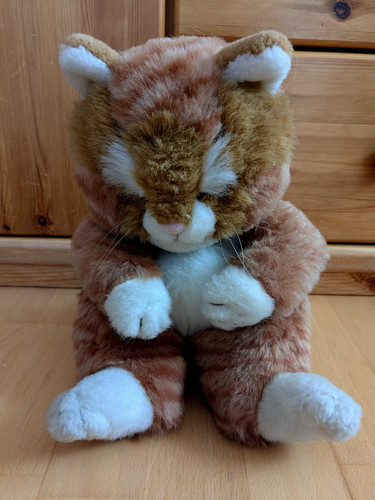 Vintage plüschtier kater - vintage,
