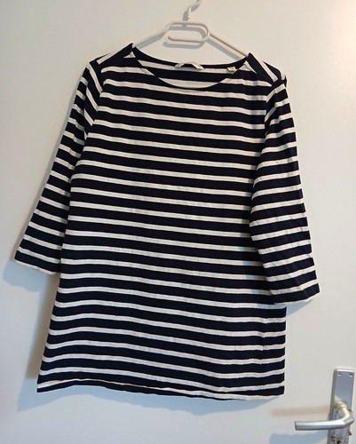 Tchibo damen shirt blau weiß - damen,